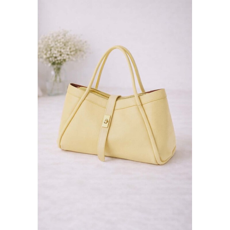 Laura Biaggi kožená Shopper kabelka na zip TS66-6800 68326291