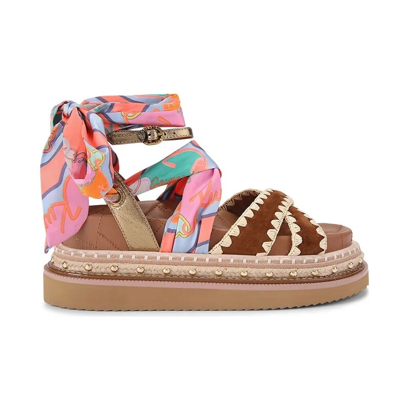 Kurt Geiger London sandále dámske kožené Orson Cross Scarf Sdl 68263428