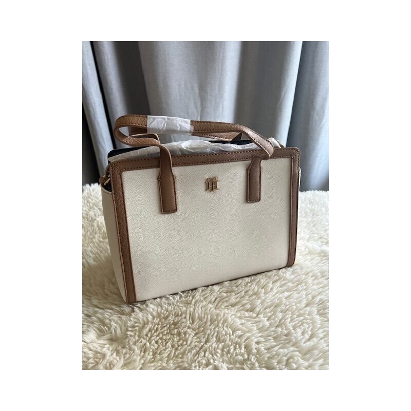 Dámska kabelka Tommy Hilfiger kinley white brown 68327638
