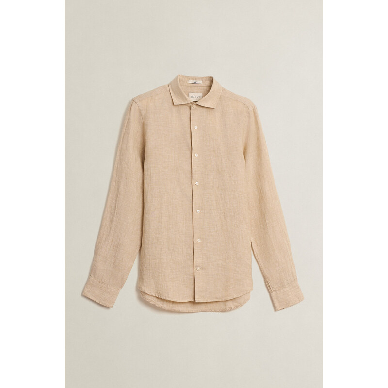 KOŠEĽA GANT SLIM LINEN SHIRT OAT BEIGE 67313172