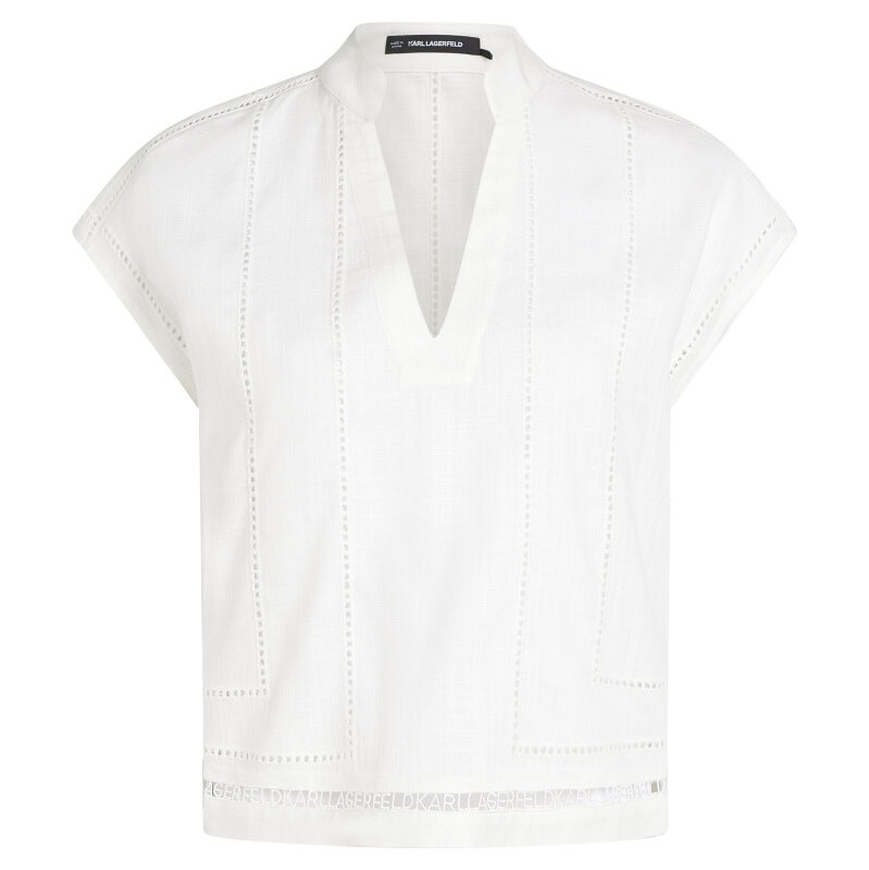 BLÚZKA KARL LAGERFELD EMBROIDERY DETAIL BLOUSE 68328584