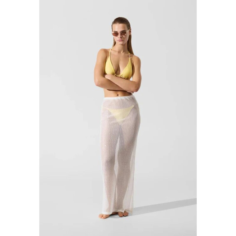 PLÁŽOVÉ OBLEČENIE KARL LAGERFELD SIGNATURE CROCHET BEACH SKIRT 68328609