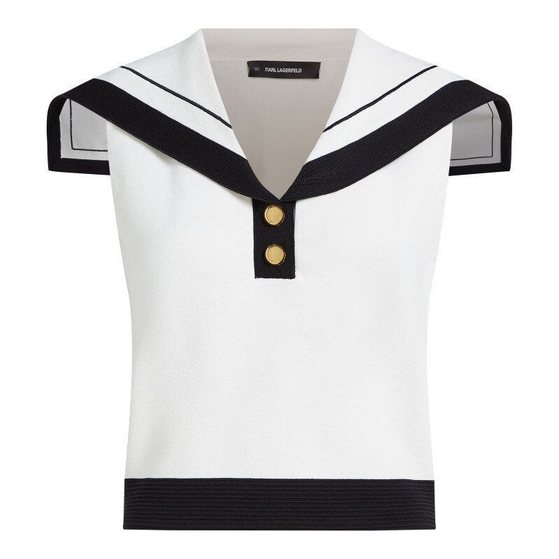 SVETER KARL LAGERFELD NAUTICAL KNIT TOP 68328593
