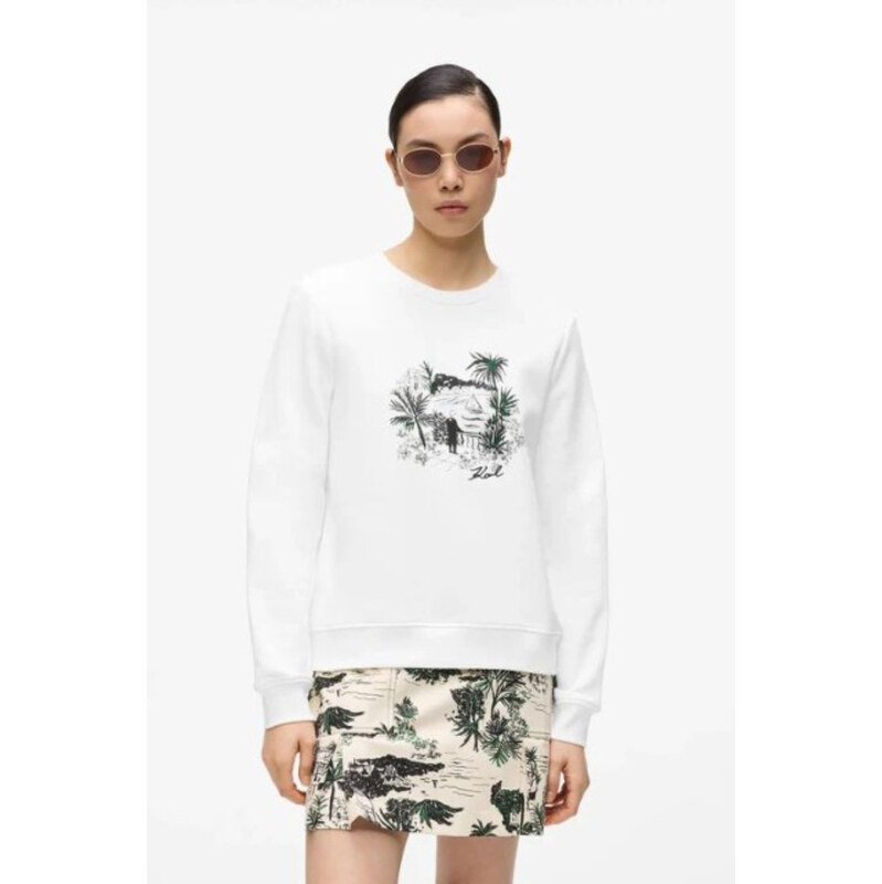 MIKINA KARL LAGERFELD VILLA PRINT SWEATSHIRT 68328595