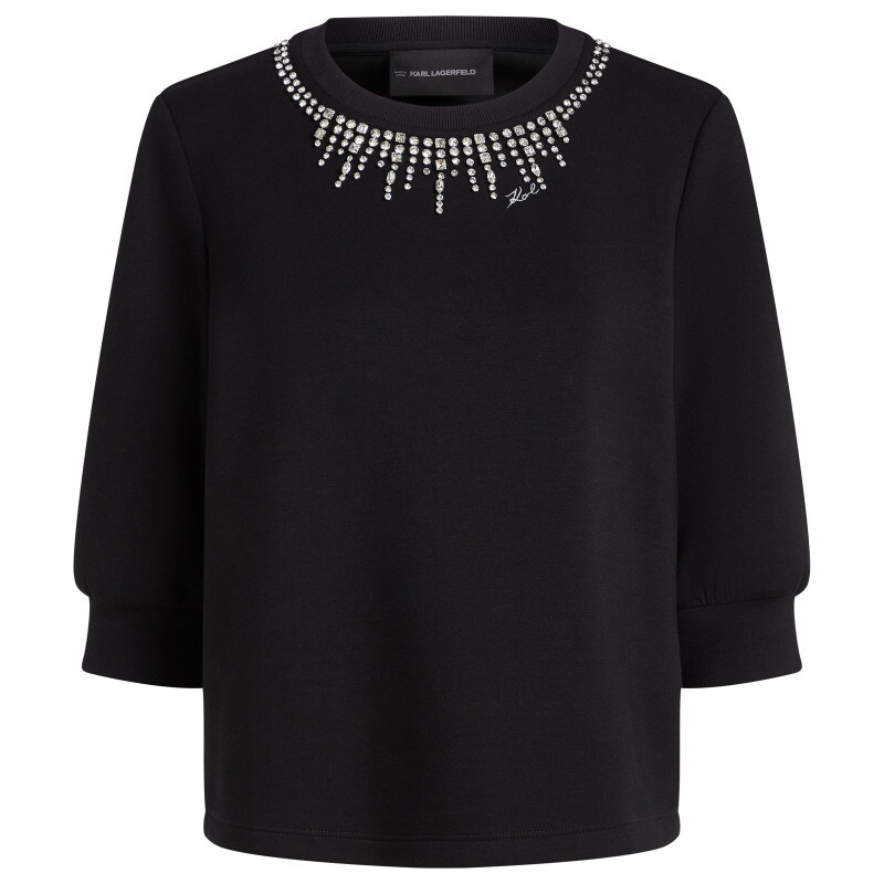 MIKINA KARL LAGERFELD EMBELLISHED SWEATSHIRT 68328594
