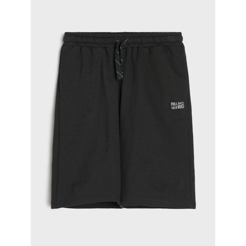 Sinsay - Teplákové bermudy - antracitová 68343799