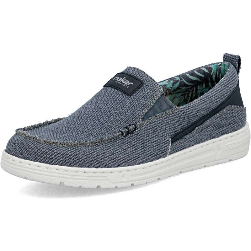 E-shop Pánske mokasíny RIEKER 08661-12 modrá S6