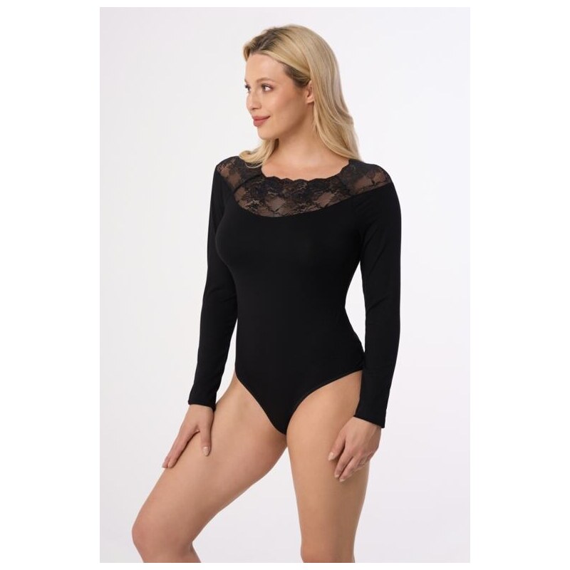 Babell Body s čipkou Maddalena čierne 68361823
