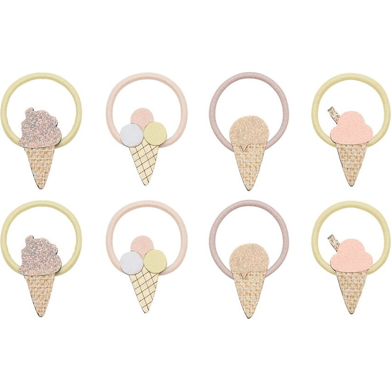 MIMI & LULA Gumičky do vlasov Ice Cream mini – sada 8 ks 68362316