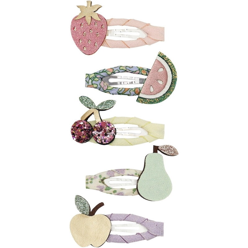 MIMI & LULA Sponky do vlasov Fruit Salad Clic Clacs Mini – set 5 ks 68362320