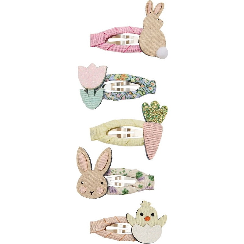 MIMI & LULA Sponky do vlasov Bunny Chick Clic Clacs Mini – set 5 ks 68362325