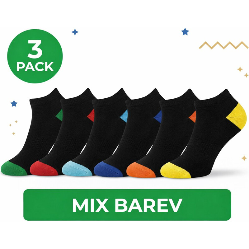 3PACK ponožky Gianvaglia nízke viacfarebné (SK-506-mix) 41/46 68363839