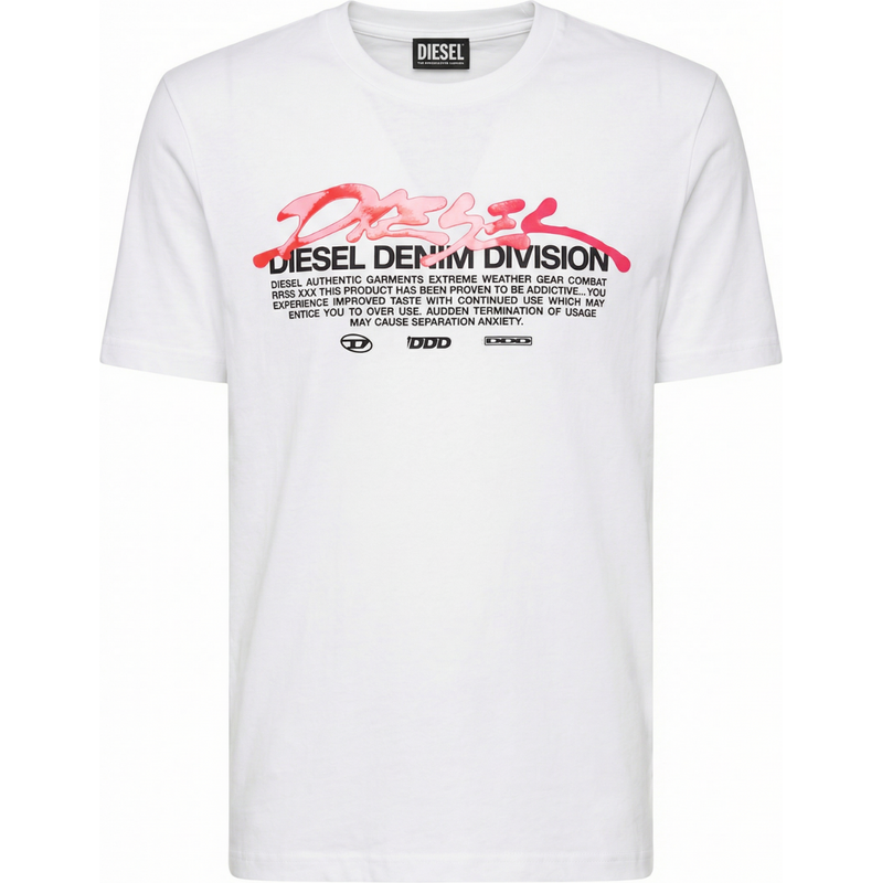 DIESEL Graphic White tričko 68364274
