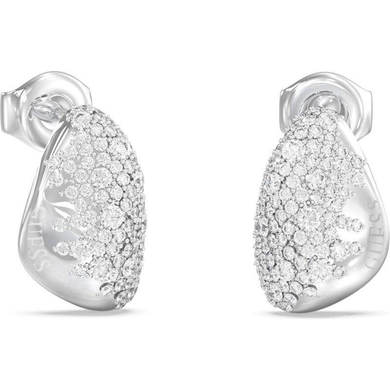 Guess Dizajnové náušnice s kryštálmi Moon Drops JUBE06255JWRHT/U 68364481