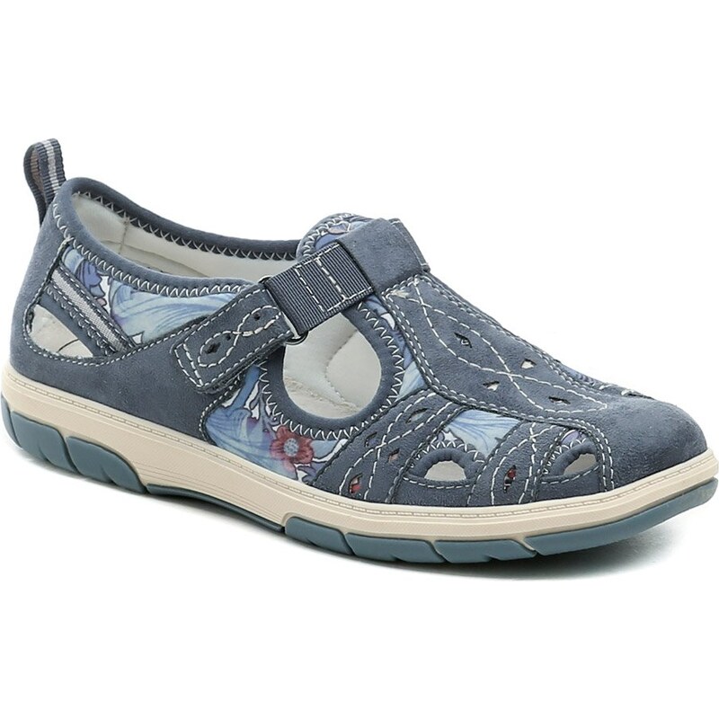 Jana 8-23671-44 denim dámske poltopánky 68364715
