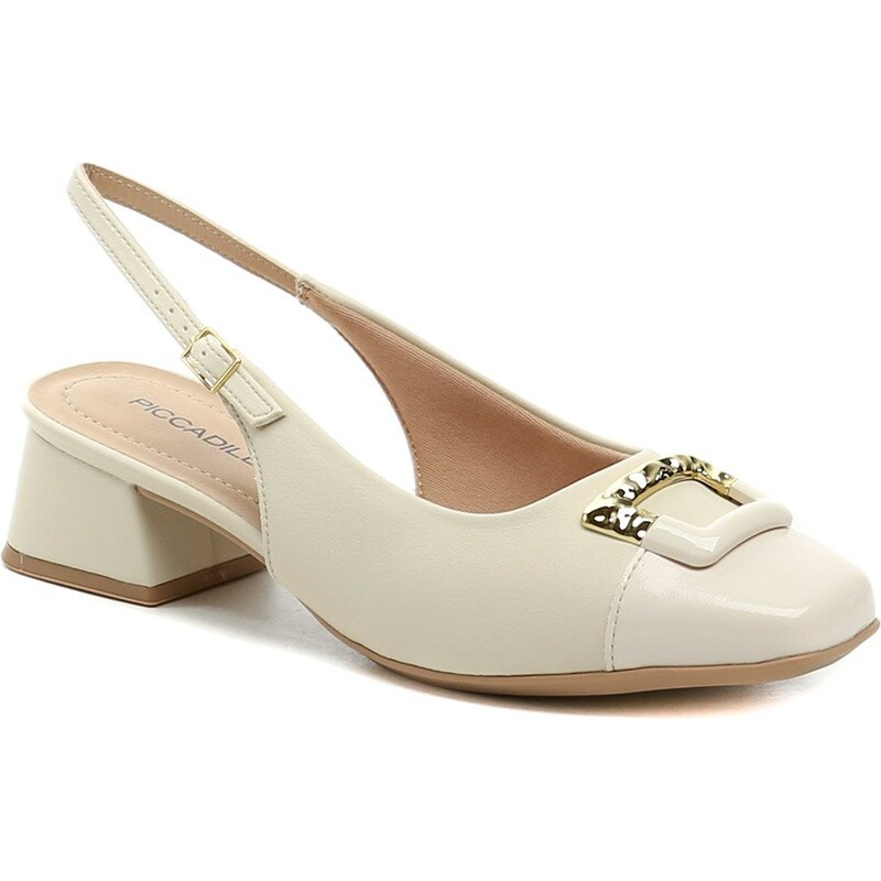Piccadilly 160110-5 béžové dámske lodičky s voľnou pätou 68364720