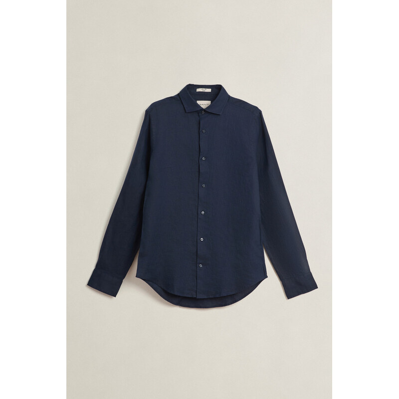 KOŠEĽA GANT SLIM LINEN SHIRT EVENING BLUE 67313171