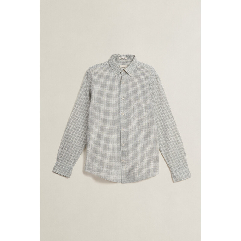 KOŠEĽA GANT REG COTTON LINEN PRINT SHIRT CREAM 67556326