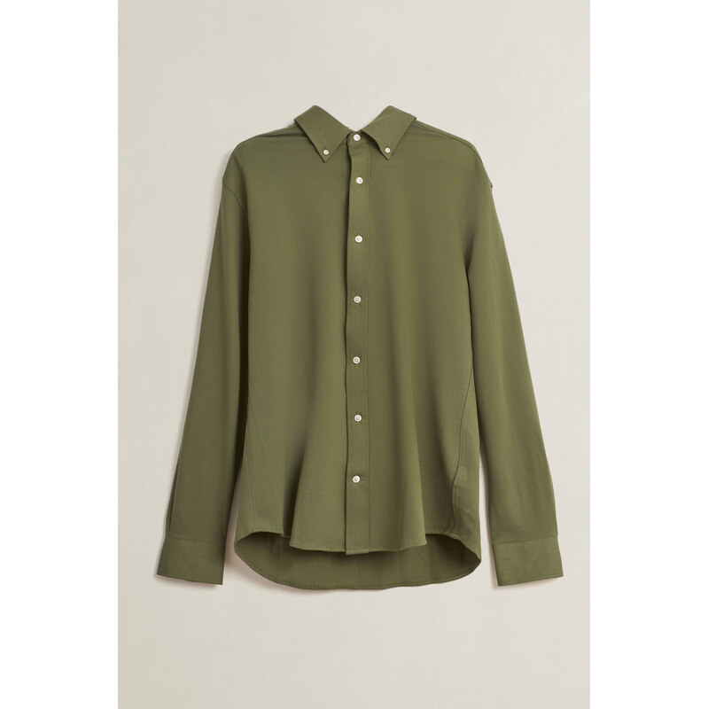 KOŠEĽA GANT REG JERSEY PIQUE STRETCH SHIRT DRY HERB GREEN 68369552