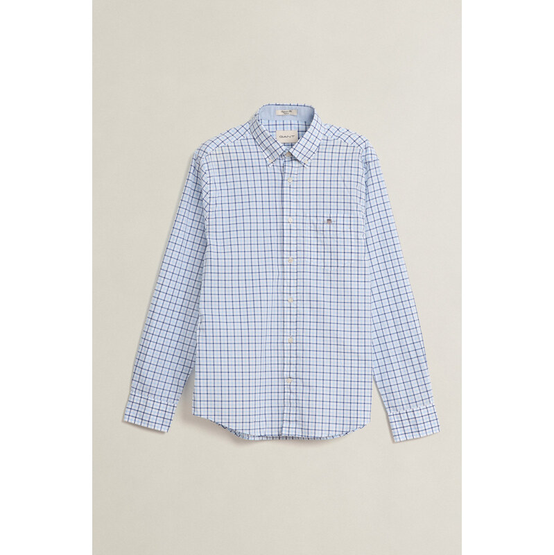 KOŠEĽA GANT REG CLASSIC POPLIN CHECK SKY BLUE 68369553