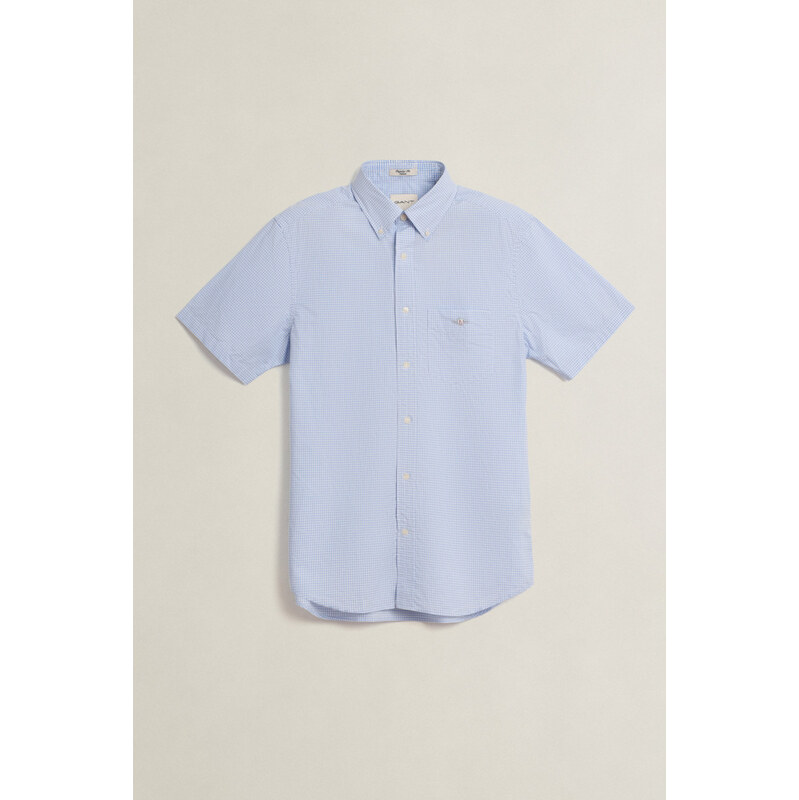 KOŠEĽA GANT REG CLASSIC POPLIN GINGH SS SHIRT LIGHT BLUE 68369550