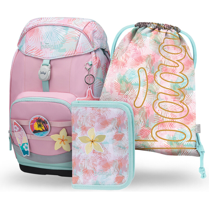 BAAGL SET 3 Airy Plus Sunset: batoh, penál, sáček 68436548