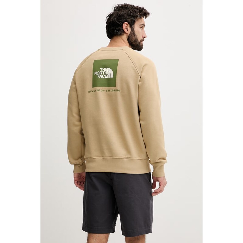 The North Face mikina pánska s bavlnou Raglan 68369081