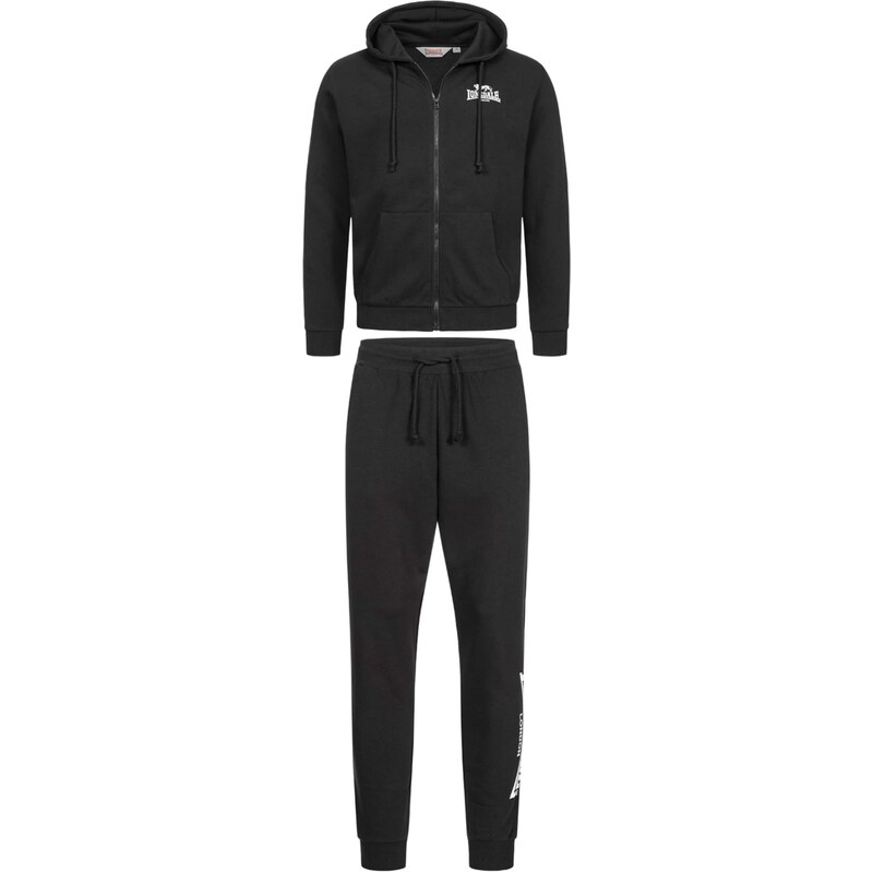 LONSDALE Joggingová súprava Lhanbryde čierna / biela 68382119