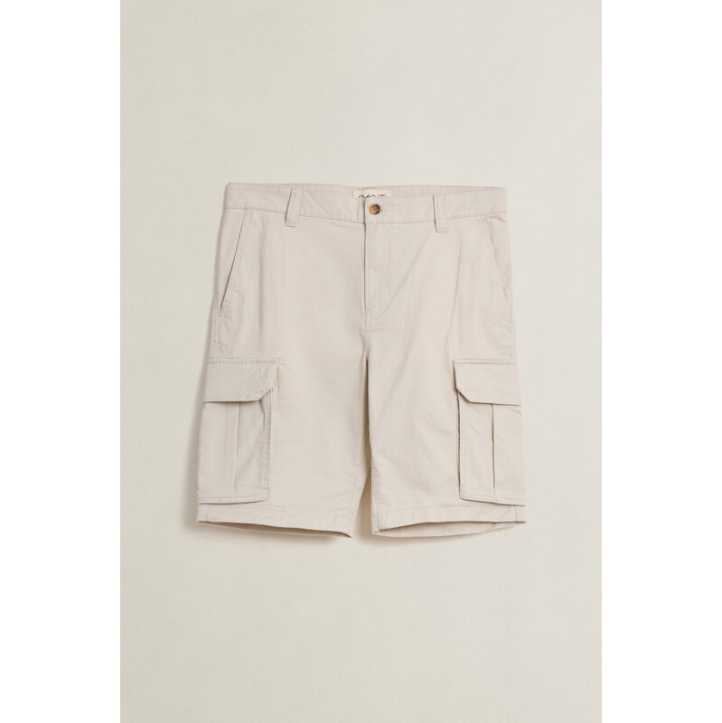 ŠORTKY GANT REG TWILL CARGO SHORTS SAND 68369547