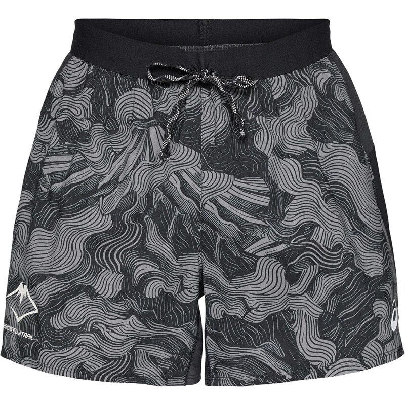 ASICS Športové nohavice Fujitrail sivá / čierna / biela 68382219