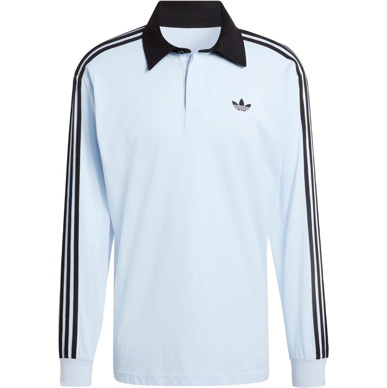 ADIDAS ORIGINALS Tričko 3-STRIPES RUGBY LONGSLEEVE svetlomodrá / 68382268