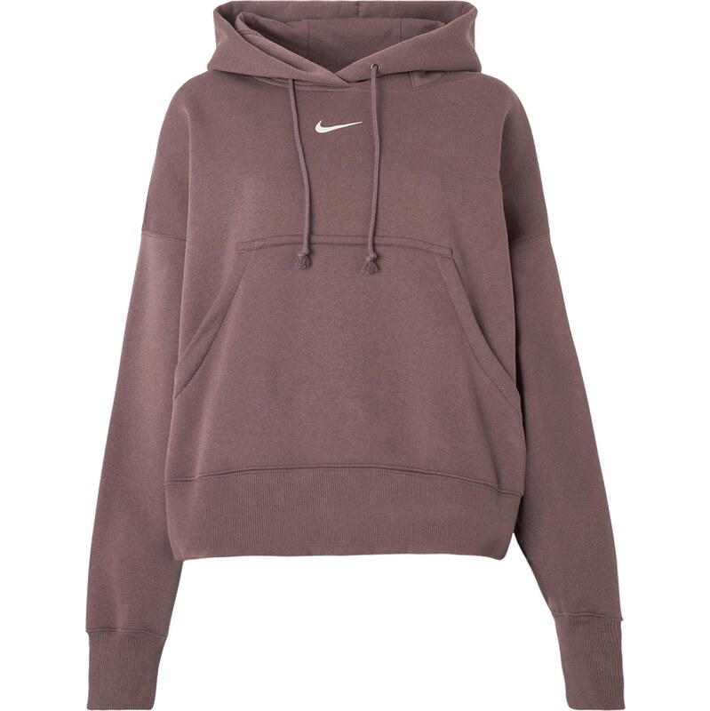 Nike Sportswear Mikina PHNX FLC hnedá / šedobiela 68382535