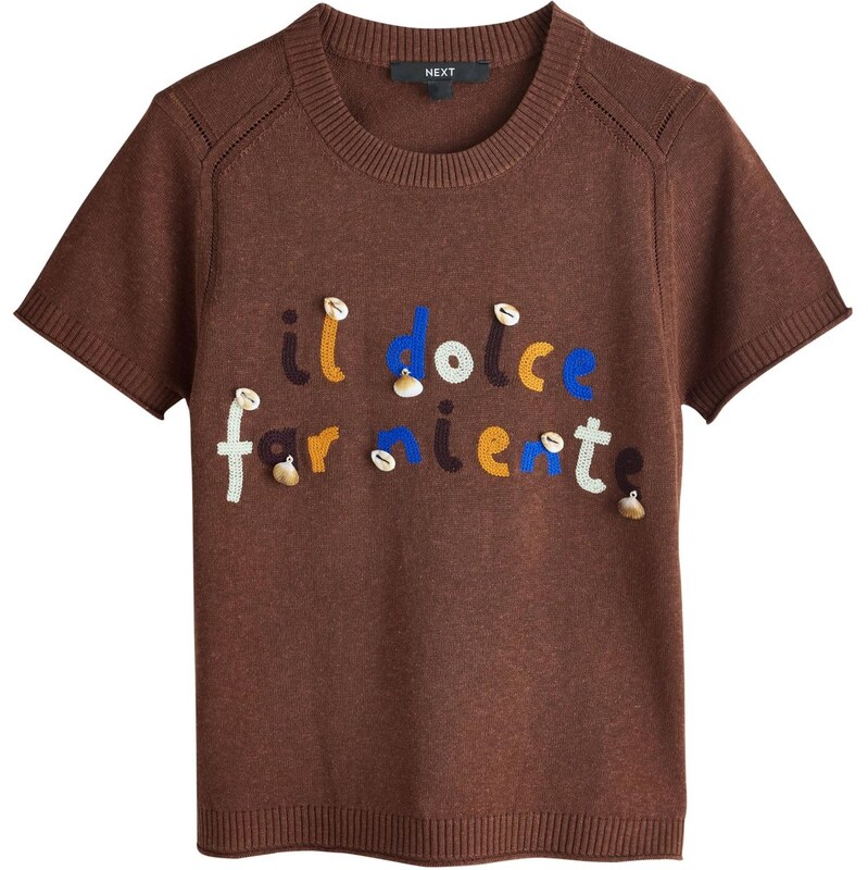 Next Sveter modrá / hnedá / oranžová / čierna 68382579