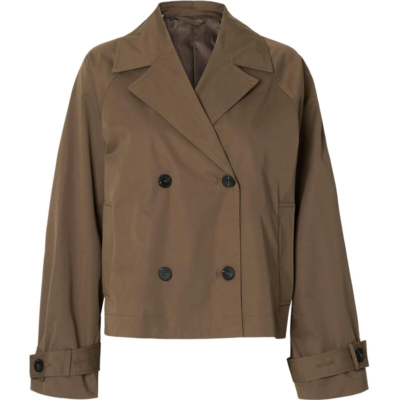 SELECTED Prechodný kabát hnedá 68382640