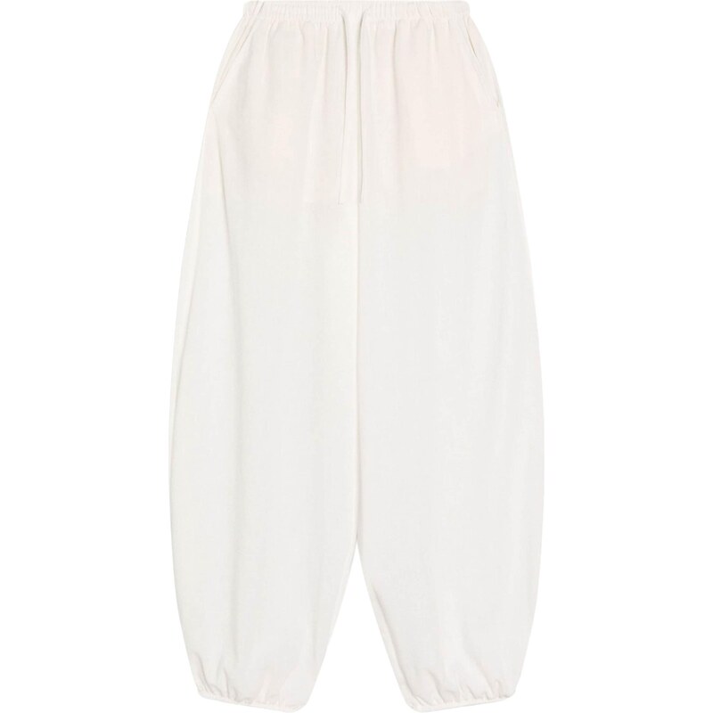 Bershka Nohavice šedobiela 68382917