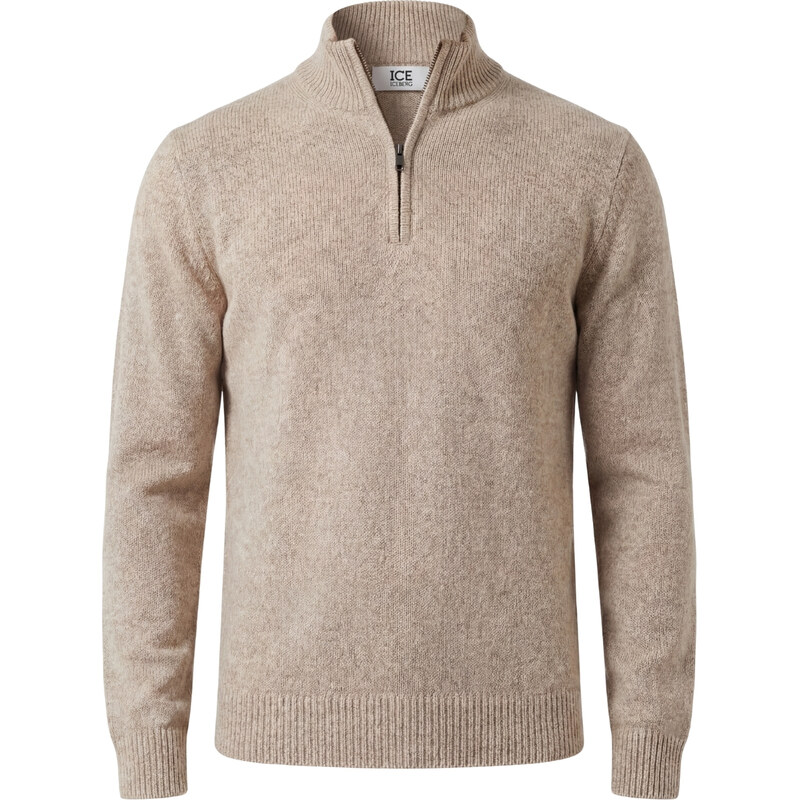 ICEBERG Half Zip Beige sveter 68380195