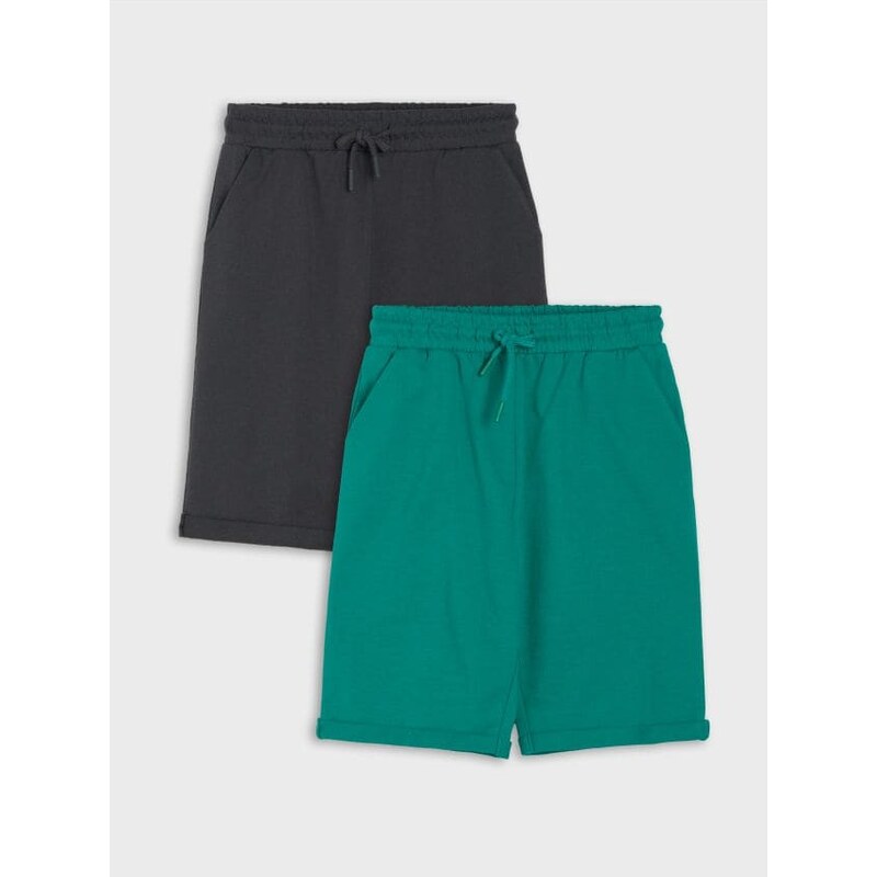 Sinsay - Teplákové bermudy 2 pack - viacfarebná 68380422