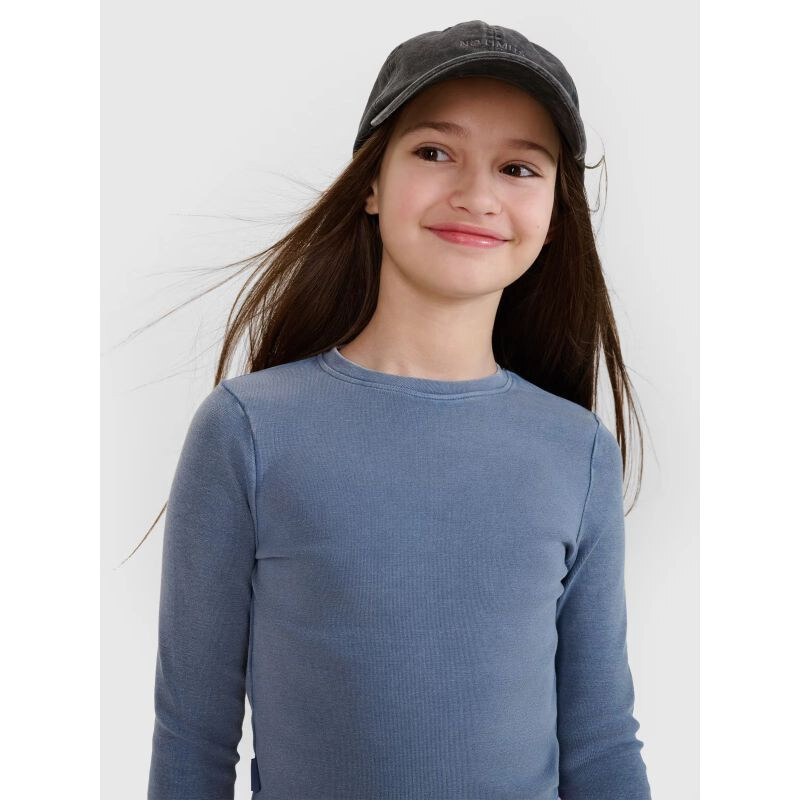 Dievčenský úzky top s dlhým rukávom 4F 4FJWSS25TLONF430-32S 68380625