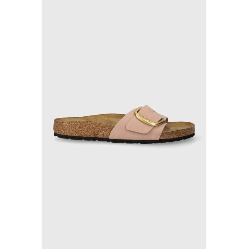 Nubukové šľapky Birkenstock Madrid Big Buckle 68383054