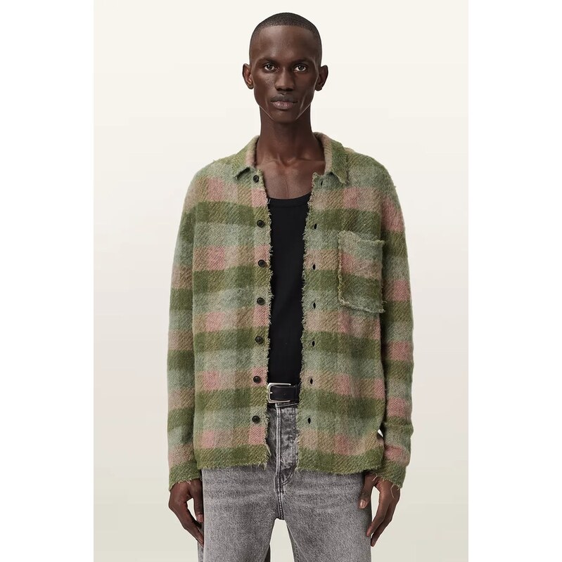 AllSaints Sveter na gombíky pánsky s vlnou ADLER 68383151