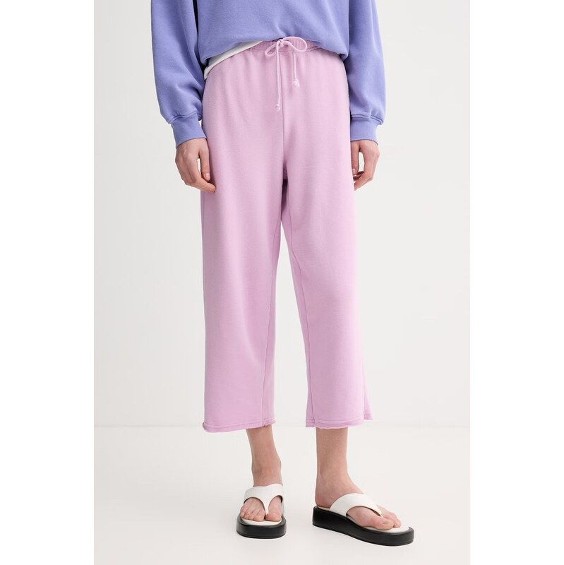 American Vintage teplákové nohavice dámske s bavlnou 68383385