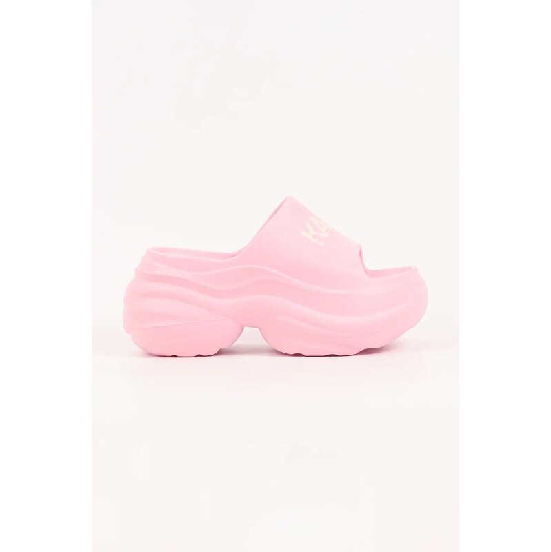 Karl Lagerfeld šľapky na platforme dámske Kontour Slide 68383415