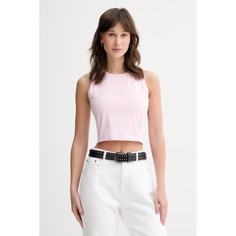 adidas crop top dámsky bavlnený s elastanom 68439721