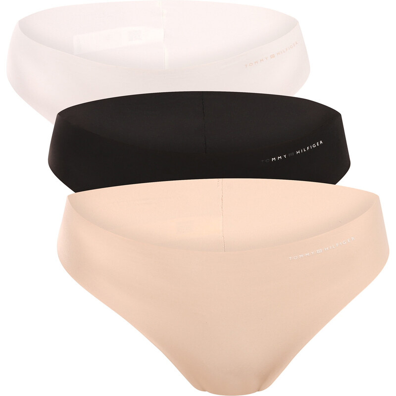 3PACK dámske nohavičky brazilky Tommy Hilfiger bezšvové viacfarebné 68592073