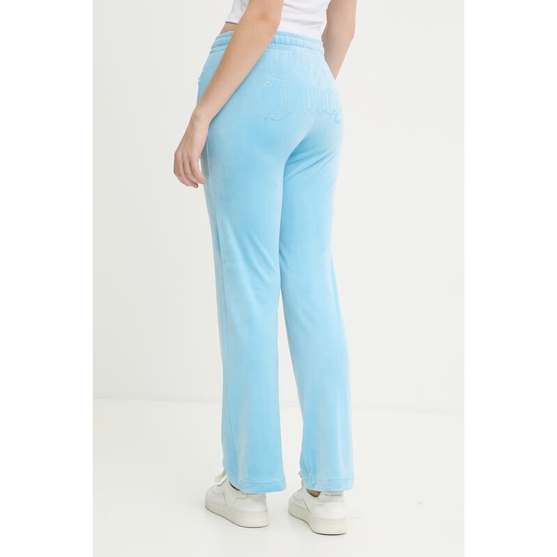 Juicy Couture teplákové nohavice dámske zamatové TINA COL OUT TR 68389052