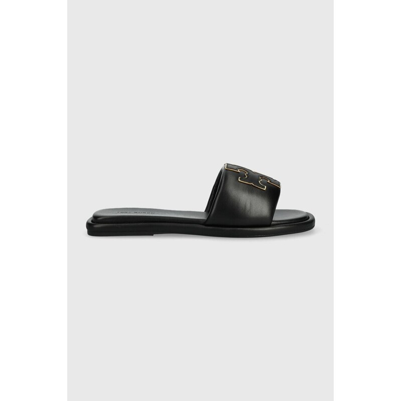 Kožené šľapky Tory Burch Double T Sport Slide 64176142