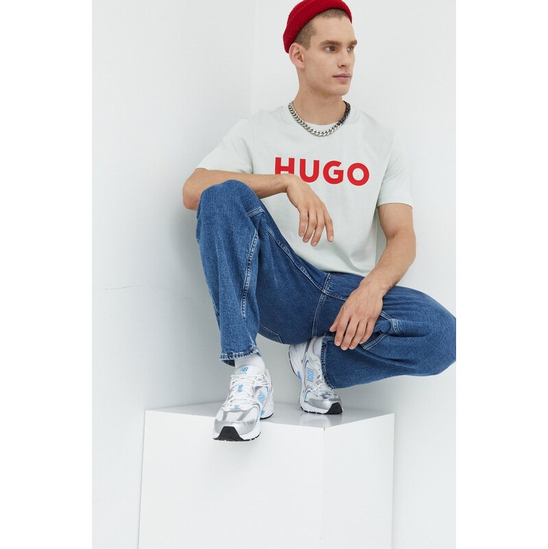 Bavlnené tričko HUGO Dulivio 68389843