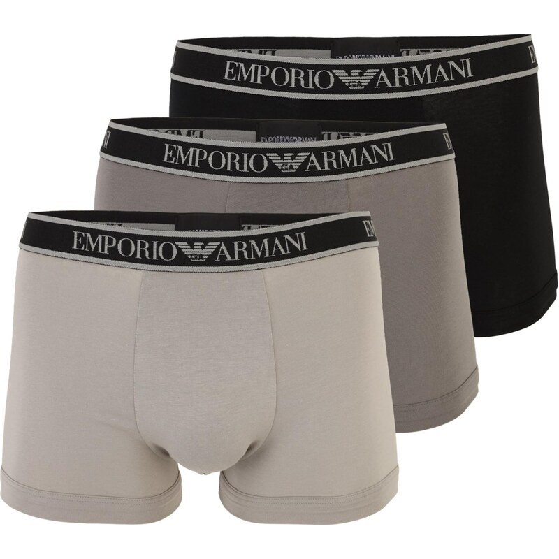 Emporio Armani Boxerky sivá / tmavosivá / čierna 68414800