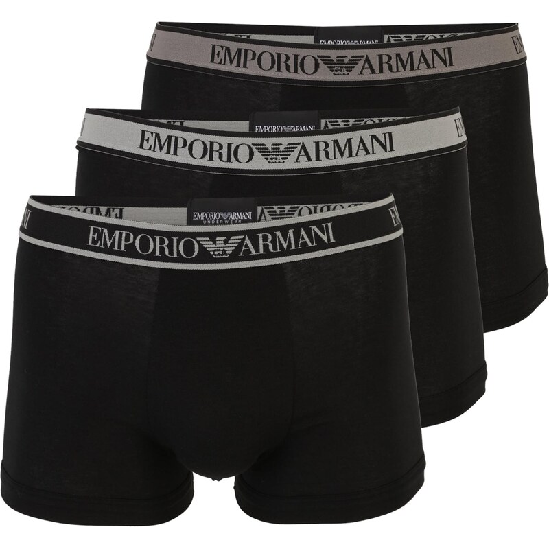 Emporio Armani Boxerky svetlosivá / čierna 68414801