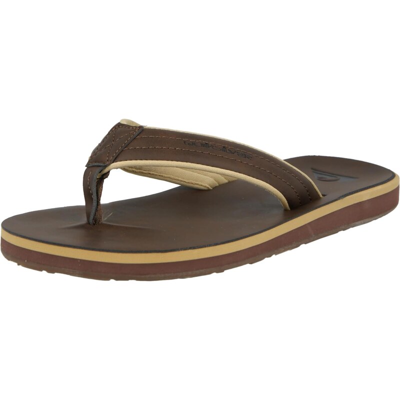 QUIKSILVER Žabky Carver hnedá / čierna 68295389